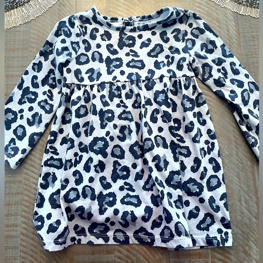 Leopard Print Toddler Dress 24 months